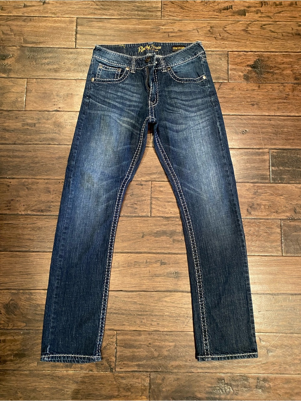 Wrangler Rock 47 Men's Dark Blue Slim Straight Jeans